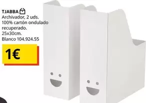 Oferta de Blanco - Tjabba por 1€ en IKEA