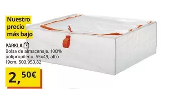 Oferta de Bolsa De Almacenaje 100% Polipropileno por 2,5€ en IKEA