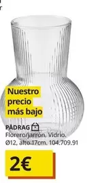 Oferta de Florero/jarron, Vidrio, por 2€ en IKEA
