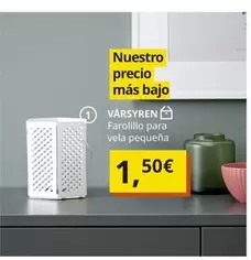 Oferta de Vela - Farolillo Para  Pequeña por 1,5€ en IKEA