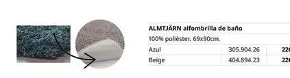 Oferta de Almtañh Alfombrilla De Bano en IKEA