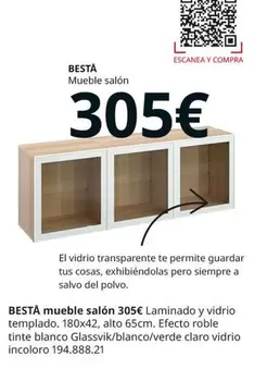 Oferta de Blanco - Mueble Salón por 305€ en IKEA