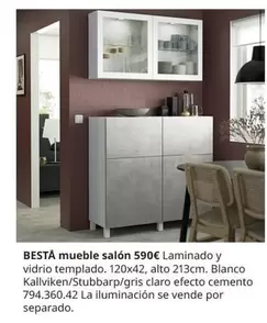 Oferta de Blanco - Besta Mueble Salón por 590€ en IKEA