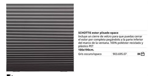 Oferta de Schottis Estop/Pilzado Opaco por 8€ en IKEA