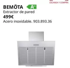 Oferta de Extractor De Pared por 499€ en IKEA