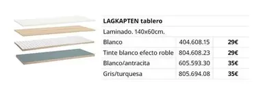 Oferta de Blanco - Lagkapten Tablero por 29€ en IKEA