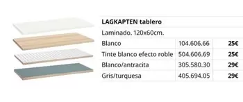 Oferta de Blanco - Lagkapten tablero por 25€ en IKEA