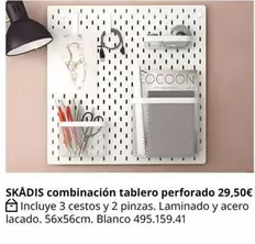 Oferta de Blanco - Skadis por 29,5€ en IKEA