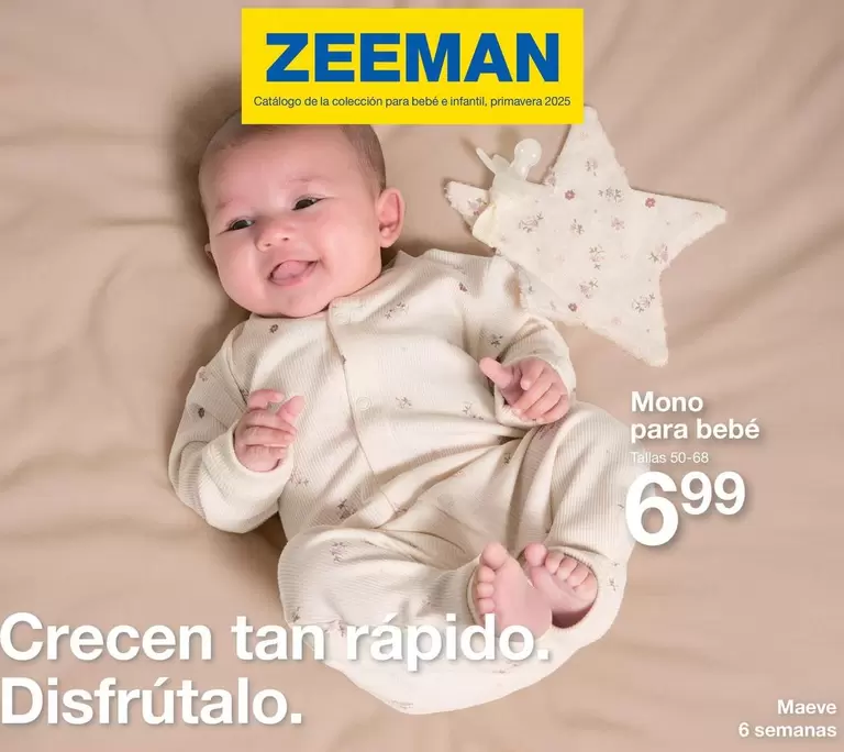 Oferta de Mono Para Bebe  por 6,99€ en ZEEMAN