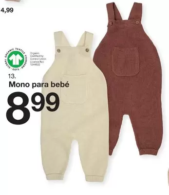 Oferta de Mono Para Bebe por 8,99€ en ZEEMAN