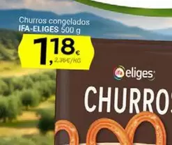 Oferta de Ifa Eliges - Churros Congelados por 1,18€ en Supermercados Dani