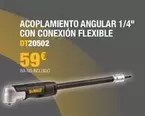 Oferta de Acoplamiento Angular 1/4" Con Conexion Flexible por 59€ en Dewalt