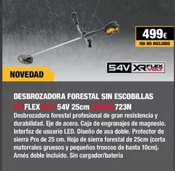 Oferta de Flex - Descrozadora Forestal Sin Escobillas por 499€ en Dewalt