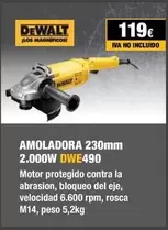 Oferta de Dewalt - Amoladora por 119€ en Dewalt