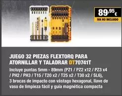 Oferta de Impacto - Juego 32 Piezas por 89,95€ en Dewalt