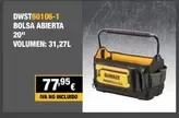 Oferta de DWST60106-1 Bolsa Abierta 20" Volumen: 31,27l por 77,95€ en Dewalt