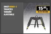 Oferta de Dwst40901-1 Tirantes Tamaño Ajustable por 15,95€ en Dewalt