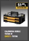 Oferta de Dewalt - Cajonera Doble Tstak por 51,95€ en Dewalt