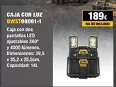 Oferta de Caja Con Luz DWST08061-1  por 189€ en Dewalt