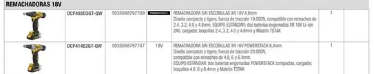 Oferta de Dewalt - Remachadoras 18V en Dewalt