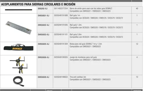 Oferta de Dewalt - Acoplamientos Para Sierras Circulares E Incision en Dewalt