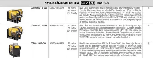 Oferta de Inveles Laser Con Bateria en Dewalt