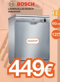 Oferta de Bosch - Lavavajillas  por 449€ en Expert