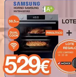 Oferta de Samsung - Horno NV7B4430YAS por 529€ en Expert