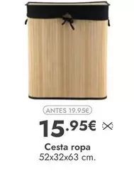 Oferta de Cesta Ropa por 15,95€ en Rocasa