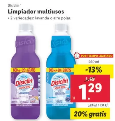 Oferta de Disiclin - Limpiador Multiusos por 1,29€ en Lidl