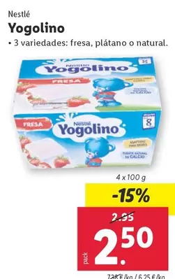 Oferta de Nestlé - Yogolino por 2,5€ en Lidl