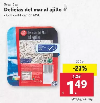 Oferta de Ocean Sea - Delicias Del Mar Al Ajillo por 1,49€ en Lidl