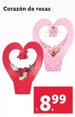 Oferta de Corazón De Rosas por 8,99€ en Lidl