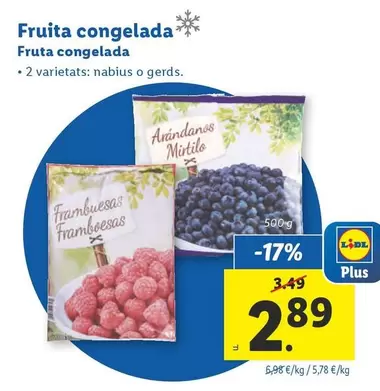 Oferta de Plus - Fruta Congelada por 2,89€ en Lidl