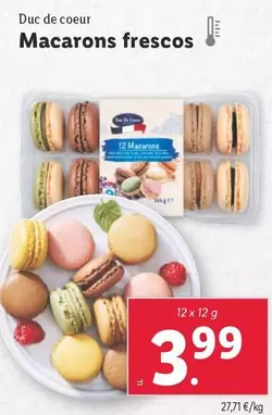 Oferta de Duc De Coeur - Macarons Frescos por 3,99€ en Lidl