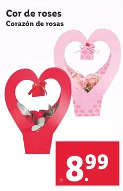 Oferta de Corazón De Rosas por 8,99€ en Lidl