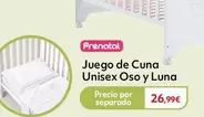 Oferta de Juego De Cuna Unisex Oso Y Luna por 26,99€ en Prénatal