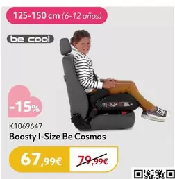 Oferta de Be Cool - Boosty I-size Be Cosmos por 67,99€ en Prénatal