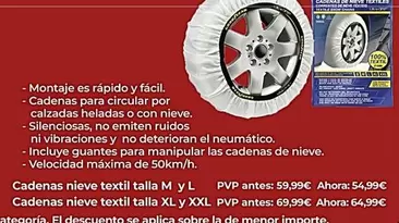 Oferta de Good Year - Cadenas De Nieve Textil Turismo  por 54,99€ en MotorTown