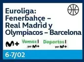 Oferta de Euroliga/ Fenerbahce Real Madrid Y Olympiacos Barcelona en Movistar