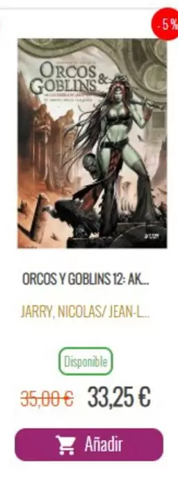 Oferta de Orcos Y Goblins 12: Ak. por 33,25€ en Generación X