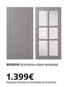 Oferta de Vitrina - Gris/ Vidrio Templado por 1399€ en IKEA