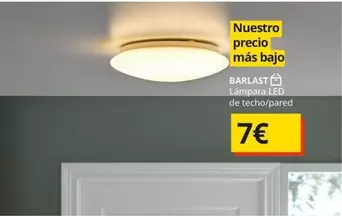 Oferta de Lampara Led De Techo/pared por 7€ en IKEA