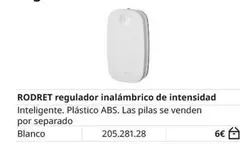 Oferta de ABS - Rodret Regulador Inalámbrico De Intensidad por 6€ en IKEA