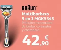 Oferta de Braun - Multibarbero 9 En 1 MGK5345 por 42,9€ en Alcampo