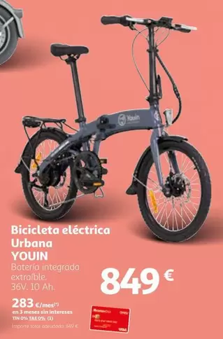 Oferta de Total - Bicicleta Eléctrica Urbana por 849€ en Alcampo