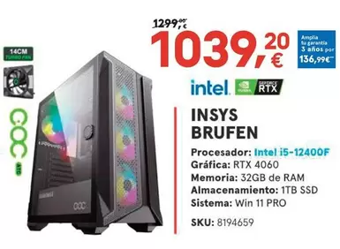 Oferta de Turbo - Insys por 1039,2€ en Worten