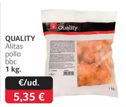 Oferta de Quality - Alitas Pollo Bbc por 5,35€ en Gros Mercat