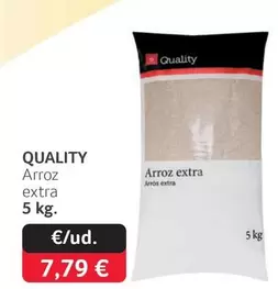 Oferta de Quality - Arroz Extra por 7,79€ en Gros Mercat