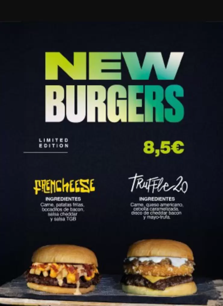 Oferta de New Burgers por 8,5€ en The Good Burger